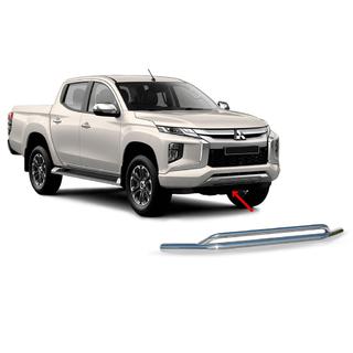 Передняя двойная защита Vegas 2019+ (нерж, 76мм) Mitsubishi L200 2015-2024 гг. фото 1