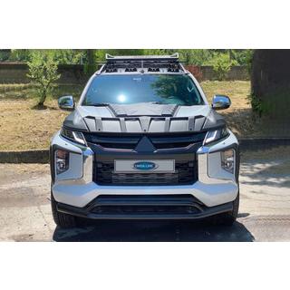 Передняя двойная защита Vegas 2019+ (черный, 76мм) Mitsubishi L200 2015-2024 гг. фото 3