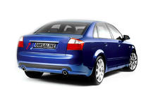 Audi A4 B6 2000-2004 гг. Накладка на крышку багажника над номером OmsaLine нержавейка фото 1