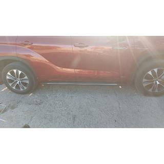 Боковые Подножки OEM V1 (2 шт., Алюминий) Toyota Highlander 2019- гг. фото 4