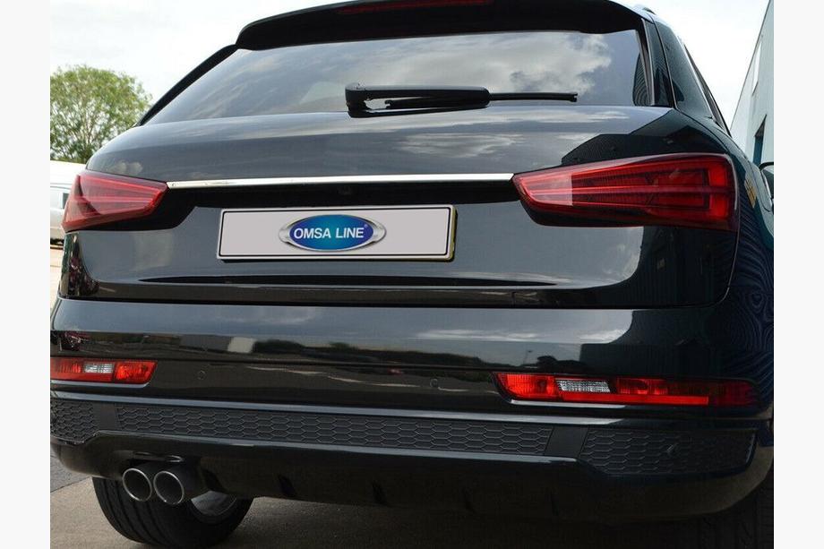 Audi Q3 2011-2019 гг. Хромированная накладка над номером (нержавейка) Image