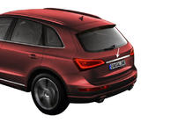 Audi Q5 2017-2025 гг. Хромированная накладка над номером (нержавейка) фото 1