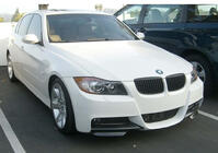 BMW 3 серия E90/E91 2005-2011 гг. Передние Flap накладки DPT (для E90 M-Sport 2005-2008, Черный Глянец, 2 шт) фото 1