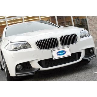 Накладка на передний бампер DPT Flap (для M-Performance, Черный Глянец) BMW 5 серия F10/F11 2010–2016 гг. фото 2