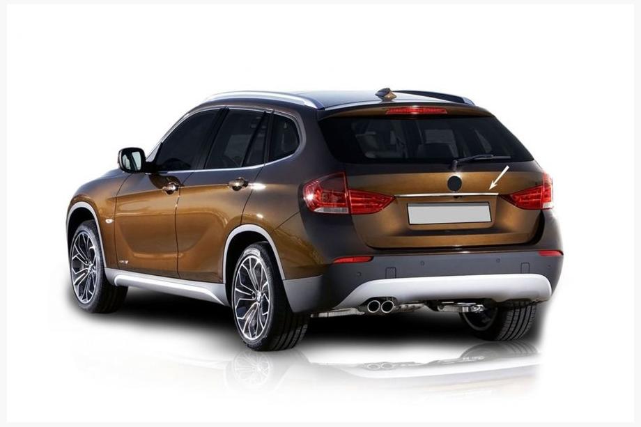 BMW X1 E84 2009-2015 гг. Накладка над номером (нержавейка) Image