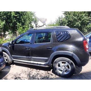 Накладки на задние окна EuroCap (2 шт, ABS) Renault Duster 2008–2017 гг. фото 1