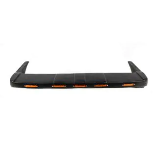 Козырек лобового стекла V1 (LED, черный мат) фото 2