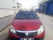 Dacia Sandero 2007-2013 гг. Козырек Лобового Стекла (LED, Черный Мат) фото 2