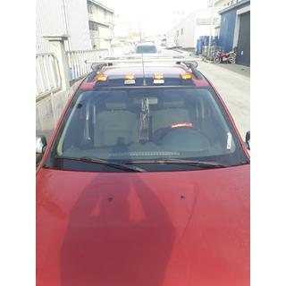 Козырек Лобового Стекла (LED, Черный Мат) Renault Sandero 2007-2013 гг. фото 3