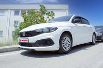 Fiat Tipo 2016- гг. Передняя накладка на бампер (2021+, грунт под покраску) фото 2
