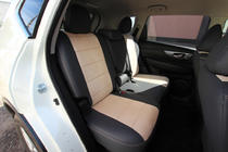Nissan X-trail T32/Rogue 2014-2021 гг. Авточехлы ЭкоКожа+Ткань+Алькантара Antara A0013 (Полный Комплект) фото 4