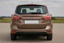 Ford B-Max 2012-2017 гг. Хромированная накладка над номером (нержавейка) фото 1