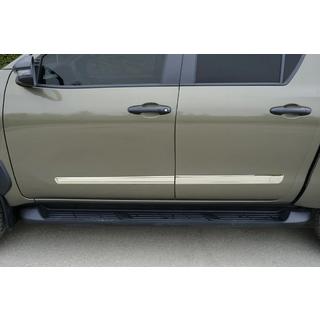 Молдинги на двери Нержавеющая сталь (4 шт) Ford Ranger 2011–2022 гг. фото 1
