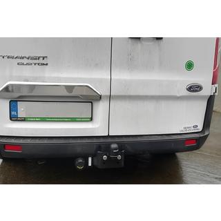 Хромированная накладка над номером (2-дверный, нержавейка) Ford Custom 2013-2022 гг. фото 1