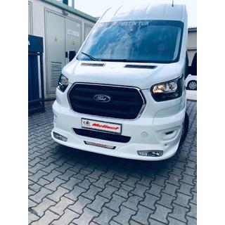 Накладка на передний бампер ERA (2019+, грунт под покраску) Ford Transit 2014- гг. фото 2