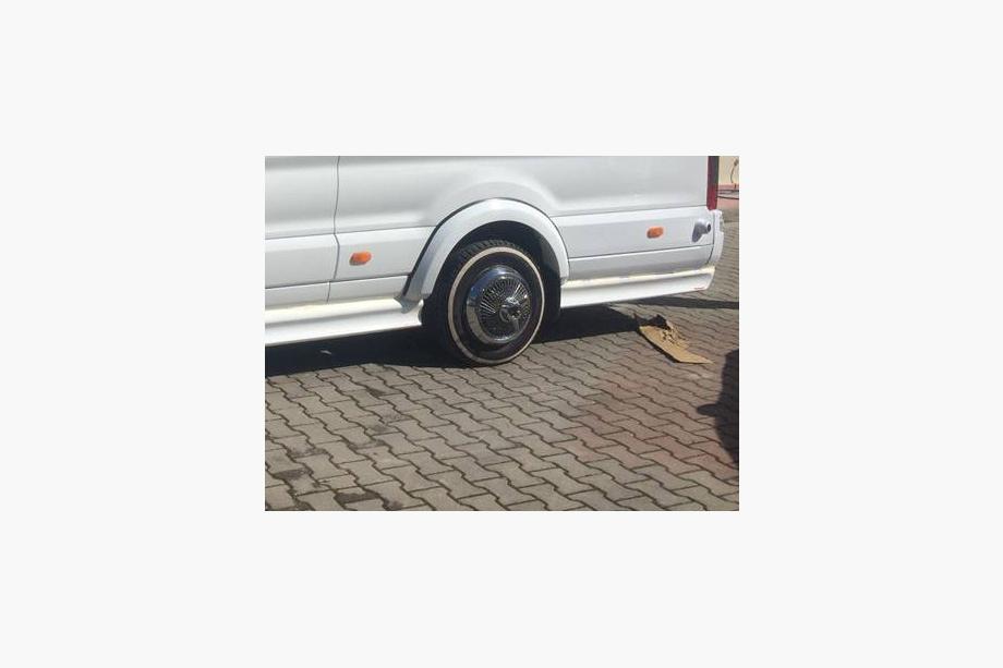Ford Transit 2014- гг. Боковые пороги задняя часть (грунтованные под покраску) Image