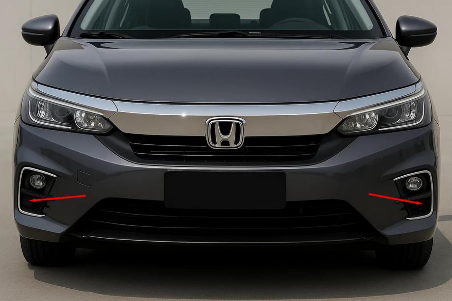 Honda City 2021- гг. Окантовки противотуманных фар SD (2 шт, нержавейка) Image