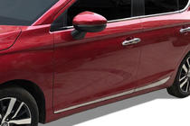 Honda City 2021- гг. Молдинги дверей SD (4 шт, нержавейка) фото 2