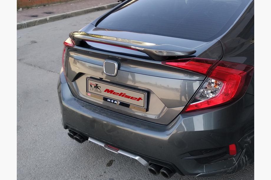 Honda Civic Sedan X 2016-2021 гг. Спойлер Isikli (под покраску) Image