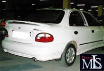 Hyundai Accent 1994-1999 гг. Боковые пороги Sport (грунтованные под покраску) фото 1