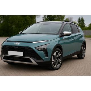 Накладки на Зеркала (2 шт., Нержавейка) Hyundai Bayon 2021- гг. фото 3