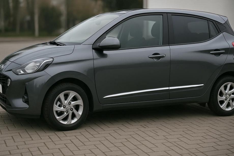 Hyundai I-10 2020- гг. Хромированные Молдинги на Двери (4 шт, Нержавейка) Image