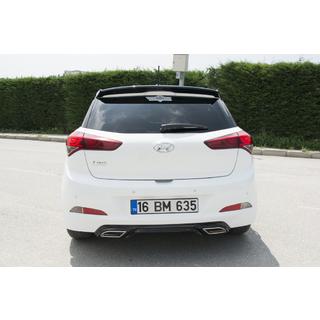 Задняя накладка Meliset (грунт под покраску) Hyundai I-20 2014-2020 гг. фото 4
