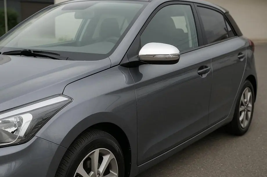 Hyundai I-20 2014-2020 гг. Накладки на Зеркала V2 (2 шт, Нержавейка) Image