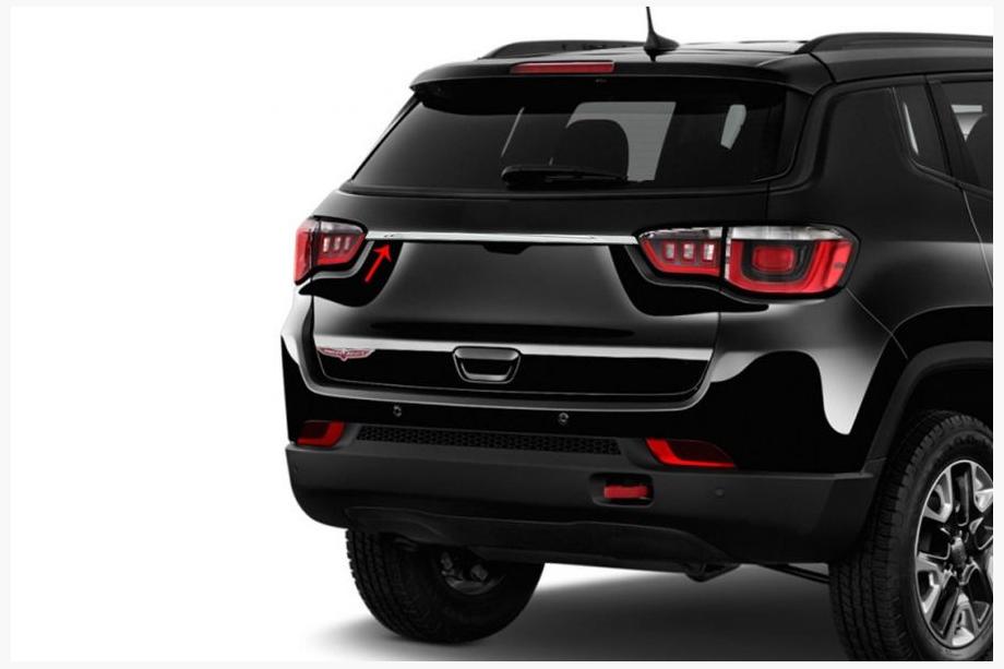 Jeep Compass 2016- гг. Хромированная накладка на крышку багажника (нерж. сталь) Image