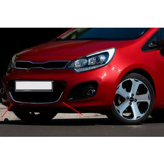 Накладка на решетку для HB (нержавейка) Kia Rio 2012-2017 гг. фото 1