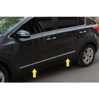 Молдинги на двери Нержавеющая сталь (4 шт.) Kia Sportage 2010-2015 гг. фото 1