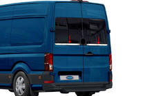 Volkswagen Crafter 2016- гг. Кромка стекла нержавейка (2 шт) фото 1