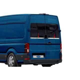 Кромка стекла нержавейка (2 шт) Volkswagen Crafter 2016- гг. фото 1
