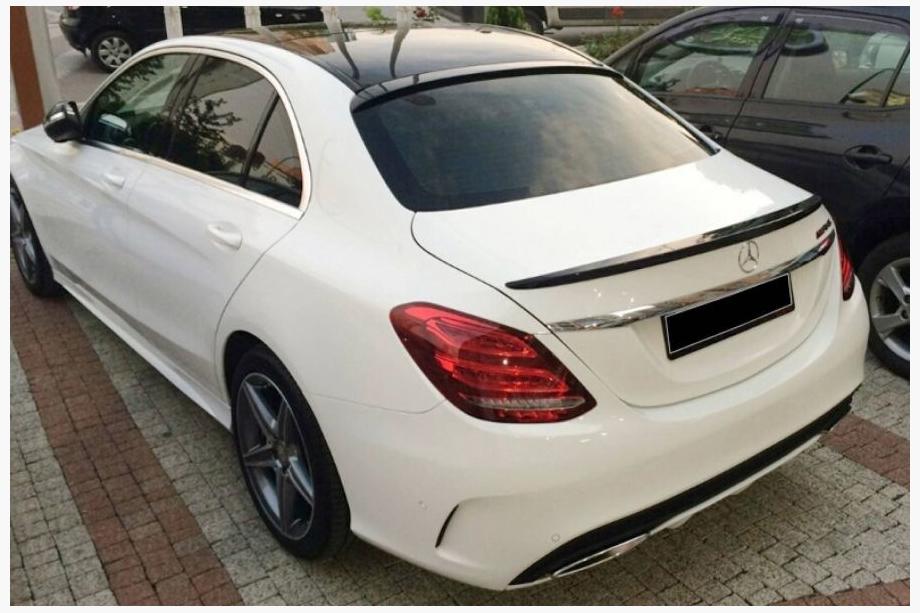Mercedes C-class W205 2014-2021 гг. Спойлер OmsaLine (грунтованный под покраску) Image
