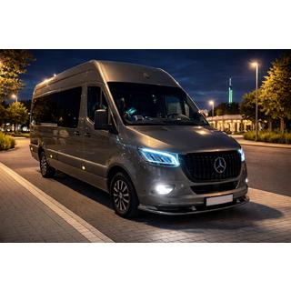 Нижняя накладка на передний бампер (грунт под покраску) Mercedes Sprinter W907/W910 2018- гг. фото 3