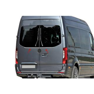 Молдинг заднего стекла (2 шт, нержавейка) Mercedes Sprinter W907/W910 2018- гг. фото 1