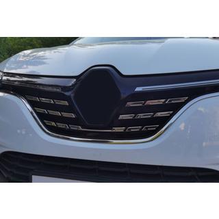 Хромированные Накладки на Решетку Радиатора 2021+ (5 шт, Нержавейка) Renault Megane IV 2016-2025 гг. фото 1