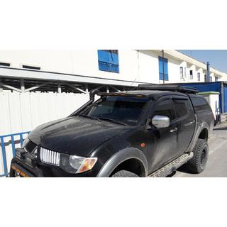 Козырек на лобовое стекло (Meliset LED) Mitsubishi L200 2015-2024 гг. фото 1