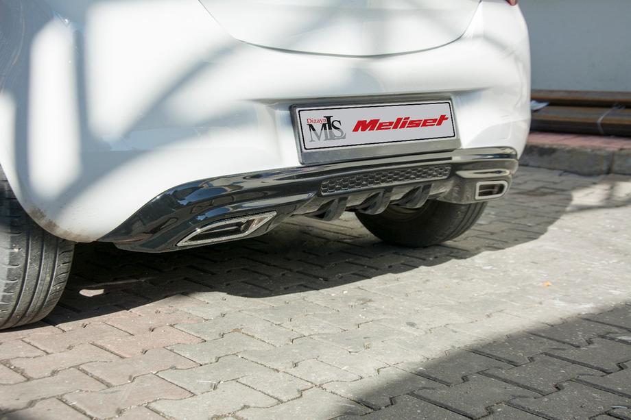 Opel Corsa E 2015-2019 гг. Накладка на задний диффузор (грунтованная под покраску) Image