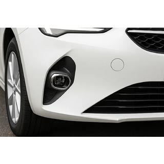 Хромированные накладки на противотуманные фары (2 шт, нержавейка) Opel Corsa F 2019- гг. фото 1