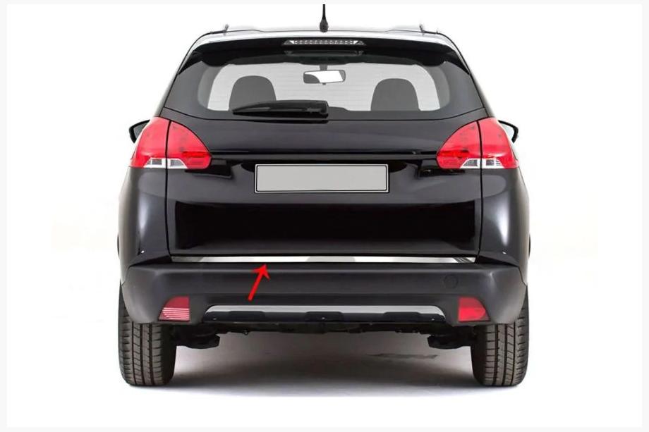 Peugeot 2008 2013-2019 гг. Накладка на багажник нержавейка Image