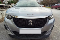 Peugeot 2008 2019- гг. Накладка на капот (1 шт, нержавейка) фото 1