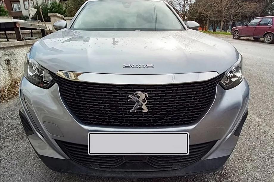 Peugeot 2008 2019- гг. Накладка на капот (1 шт, нержавейка) Image