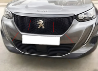 Peugeot 2008 2019- гг. Окантовка решетки радиатора (3 шт, нержавейка) фото 1