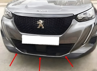 Peugeot 2008 2019- гг. Накладка на передний бампер (1 шт, нержавейка) фото 1