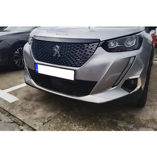 Накладки на противотуманные фары (2 шт, нержавейка) Peugeot 2008 2019- гг.