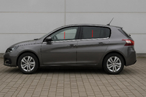 Peugeot 308 2014-2021 гг. Нижние молдинги окон OmsaLine (4 шт., нержавейка) фото 1