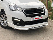 Peugeot Partner Tepee 2008-2018 гг. Передняя юбка 2015-2018 (грунт под покраску) фото 2