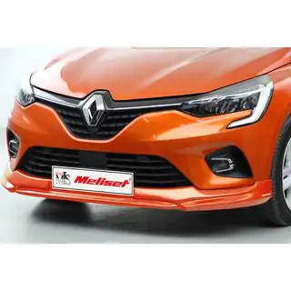 Накладка на передний бампер (под покраску) Renault Clio V 2019- гг. фото 2