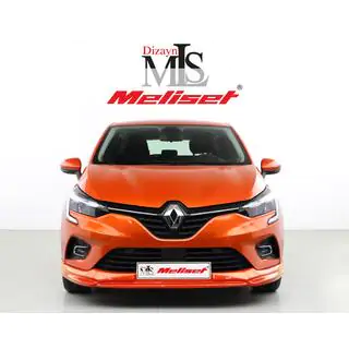Накладка на передний бампер (под покраску) Renault Clio V 2019- гг. фото 4